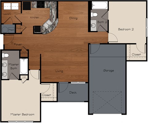 a floor plan of a small house with a bedroom and a living room with a